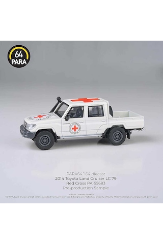 Para64 Toyota 2014 Land Cruiser Double Cab Pickup Lc79 Red Cross Lhd Pa-55683 Çok Renkli