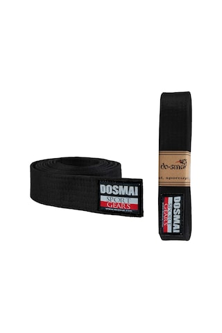 Dosmai Aikido Karate Tek Dolama Kuşak Siyah 200 CM Tk245 Siyah