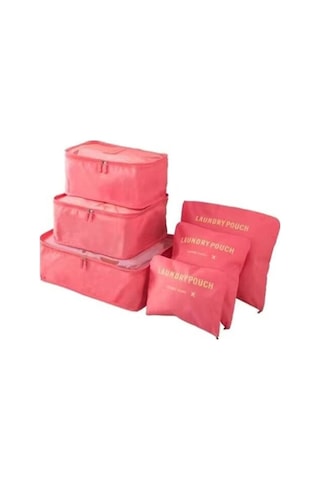 Hfambition Turuncu Seyahat Organizer Seti 6 Parça Büyük Boy Valiz Çanta, Oxford Kumaş Elbise Stok, Ev Ve Seyahat İçin Pratik Depolama Diğer