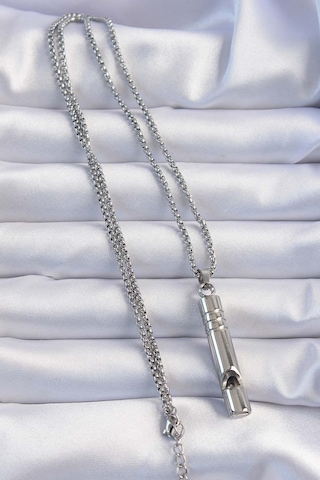Buradabulabilirsin Acil Durum Düdüğü 316l Çelik Kararma Yapmaz Yüksek Desibel Kolye Unisex Bbz