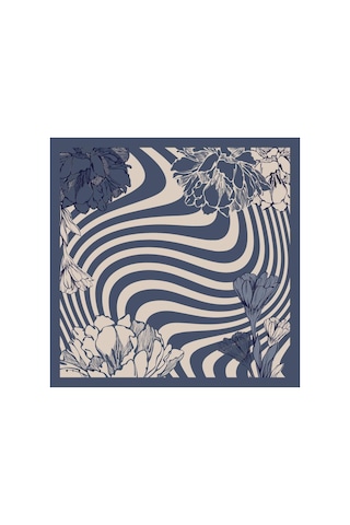 Sisley Flora Bandana/fular -2016-47 47 İndigo