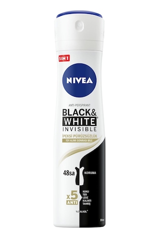 Nivea Black & White Invisible İpeksi Pürüzsüzlük Kadın Deodorant 150 ML