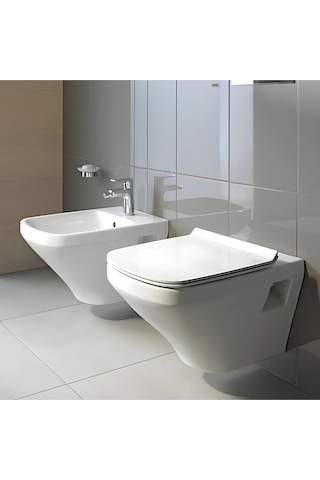 Durastlye Rimless Asma Klozet 45383900a1, Duravit Yavaş Kapak