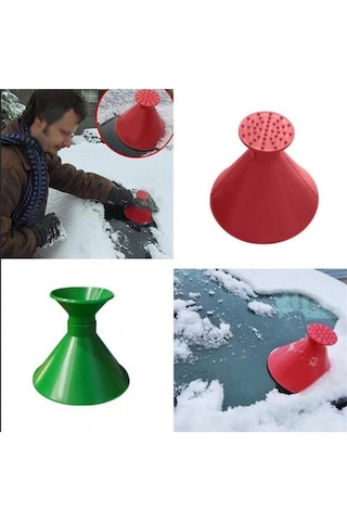 Oto Araç Araba Kar Buz Kırıcı Kazıma Kazıyıcı Koni Ön Cam Temizle N11.743