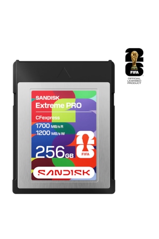 Sandisk 256 Gb Cfexpress Type B Fıfa World Cup 2026 Sürüm Hafıza Kartı