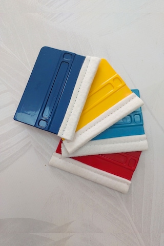 Keçeli Ragle 4 Adet Folyo & Cam Filmi Yapıştırma Aparatı