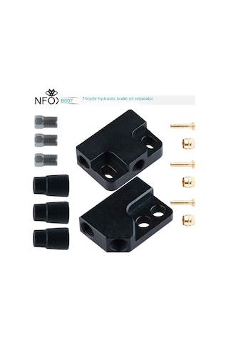 Aksesuarlar Dahil Üç Tekerlekli Bisiklet Hidrolik Fren Yağı Fren Üç Yollu, Alüminyum Alaşımlı Bir İla İki