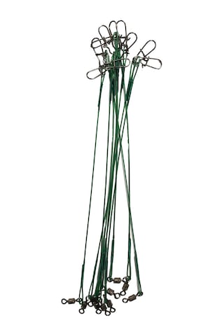 Powerex 20cm. 10'lu Paket Klipsli Bilyeli Fırdöndülü Turna Çinekop Çelik Teli