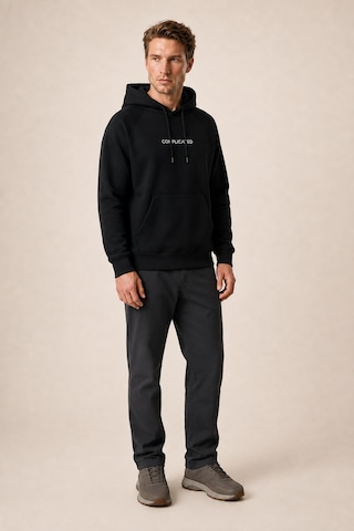 Redline Kitell Yeni Sezon Erkek Regular Fit Pamuklu Kapüşonlu Sweatshirt Siyah