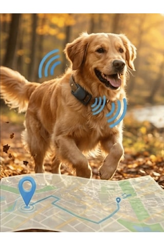 Gözcü Mobil Kedi Köpek Takip Cihazı Android Ios Uyumlu Pet Evcil Hayvan Tasması Sim Kartsız Akıllı Takip Cihazı Siyah