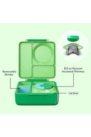 Omiebox - Isı Yalıtımlı Elma Yeşili Bento Yemek Kutusu Diğer