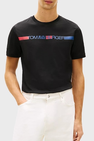 Tommy Hilfiger Erkek T Shirt Mw0mw42368 Bds Siyah