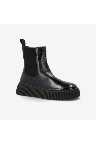 Nero Black Bot Kadın 40s5 Frau Ortıseı Chelsea Boot Wıth Platform siyah