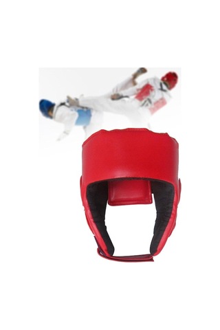 Mufunye Kırmızı Çocuklar İçin Spor Muhafaza Başlığı - Dövüş Antremanı Ve Yarışma Koruması Kırmızı