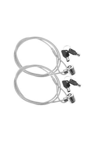 2 Takım Dizüstü Bilgisayar Kilidi Güvenlik Kablosu 1.2 M Dizüstü Bilgisayar