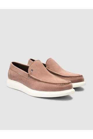Cabani Taba Nubuk Erkek Loafer Ayakkabı Taba