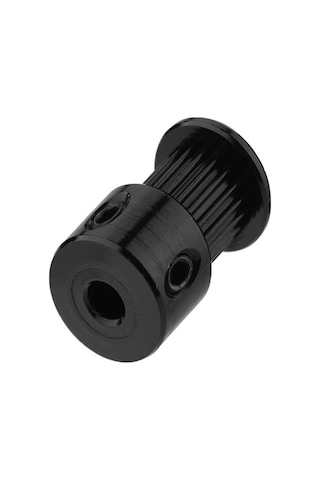 Koodmax Gt2 16 Diş 5mm Alüminyum Alaşım Dişli Senkron Zamanlama Kayışı Kasnağı - Siyah