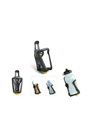 Ayarlanabilir Bisiklet Plastik Suluk Matara Kafesi Tutucu Siyah