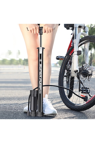 Yaozixa Alüminyum Alloy Ev Ve Dışarı Kullanımı İçin Bisiklet, Araba, Motosiklet, Basketbol Topu Pompa - P32bc-03 Basınç Göstergeli 150psı Maksimum