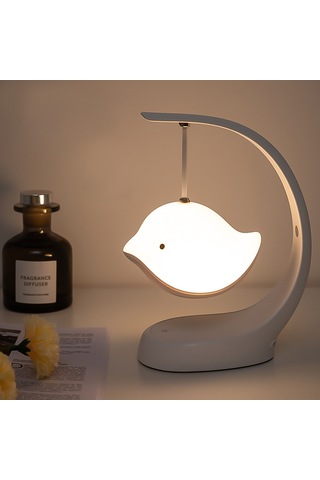 Reedark Bebek Odası İçin Müzikli Kuş Şeklinde Gece Lambası, 1w, Şarj Edilebilir Çok Renkli