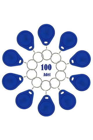 Anahtar Tipi Boncuk Proximity Personel Kartı 125khz -100 Adet