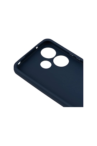 Noktaks - Xiaomi Uyumlu Xiaomi Redmi 13 4g - Kılıf Mat Soft Esnek Biye Silikon - Lacivert T32812 Lacivert