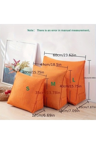 Trendooze Sunshine022 1 Adet Sky Blue S Boyut Ergonomik Kama Yastık Okuma Cep Dekor Bulut Mavisi Gök Mavisi