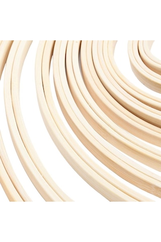 Bambu Çerçeve Nakış Kasnağı Halkası Kendin Yap Nakış Boyama Kanaviçe Kiti Yuvarlak Bambu Çerçeve Dikiş Aletleri Ev Dekorasyonu