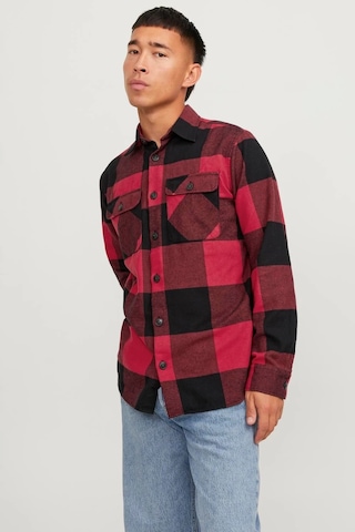 Erkek Jack & Jones Rahat Kalıplı Ceket - Kırmızı Kırmızı