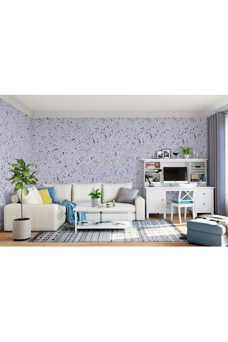 Vakar Premium Canli Siva Moonlight 02 2kg Paket BEYAZ ZEMiN KAHVERENGi TURUNCU DESEN