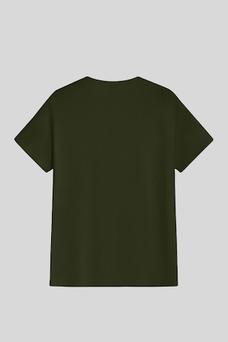Genius Store Erkek %100 Pamuk Slim Fit Dar Kesim Bisiklet Yaka Basictişört Basıc-tshırt Haki