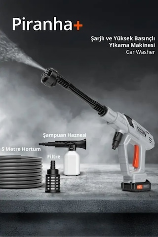 Pcw-7918 Şarjlı Ve Yüksek Basınçlı Araba Yıkama Makinesi