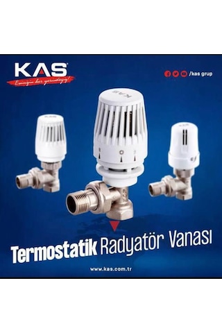 Kas Köşe Termostatik Vana