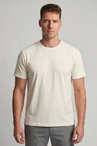 Goffra Erkek Vision Premium Kalite Yoğun Dokulu Pamuklu T-shirt Ekru M101-r0220-09