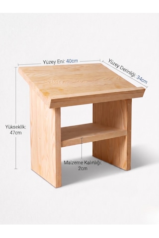 Nest Woodtr Doğal Ahşap Rahle Kur An-ı Kerim Okuma Standı Masaüstü Kitap Sehpası Dekoratif Ahşap Rahle