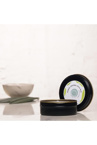 Mitr Sandal Aromalı Metal Soya Mum Çok Renkli