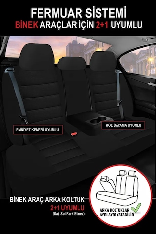 Volkswagen Jetta 1.2 Tsi Bmt 105 Comfortline Dsg 2016 Uyumlu Tay Tüyü Serisi Oto Kılıf Tam Set Carbon Siyah.