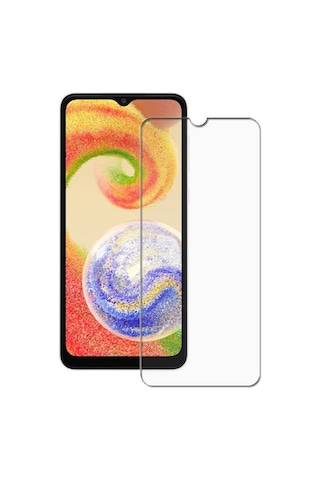 Samsung Galaxy Uyumlu A04 Nano Kırılmaz Cam Ekran Koruyucu Şeffaf