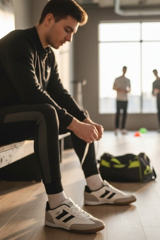 Enoch Classic-court Düz Taban Futsal Halı Saha Ayakkabısı Beyaz