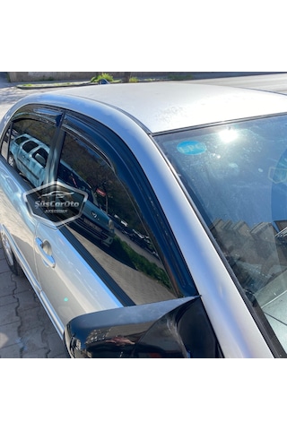 Toyota Corolla E120 2002-2006 Sedan Uyumlu Mugen Cam Rüzgarlığı Seti Piano Black 4'lü İthal 00 Şüscaroto Aksesuar