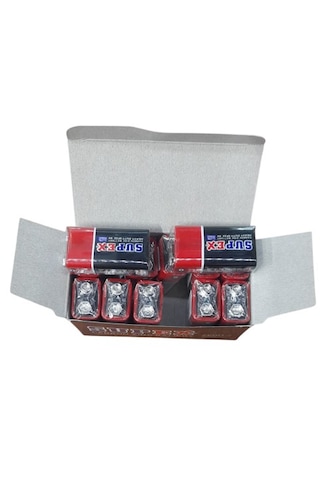 Supex 9volt Pil Paket 12 Adet