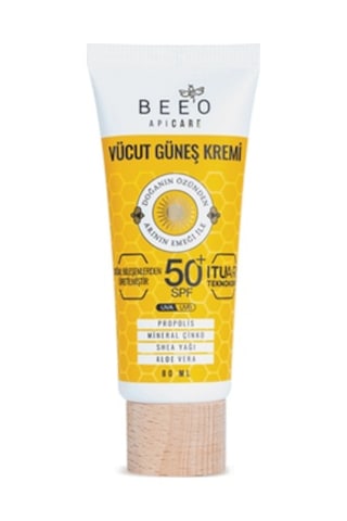 Bee'o Apicare SPF50+ Propolisli Vücut Güneş Kremi 80 ML