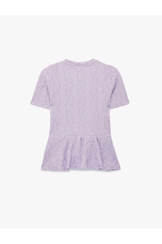 Koton Peplum Lila Kadın Bluz 6sak70020uk Lila