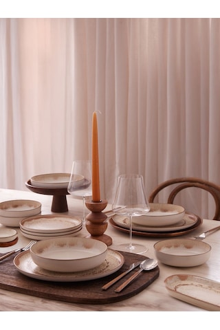 Kütahya Porselen Npmod30yt880914 Moderna 30 Parça Yemek Takımı Tarçın Tarçın