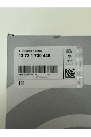 Bmw Hava Filtresi E36 E38 E39 E46 E83 E85 M43 M50 M52 M54 M56 S50 S52 S54 13721730449