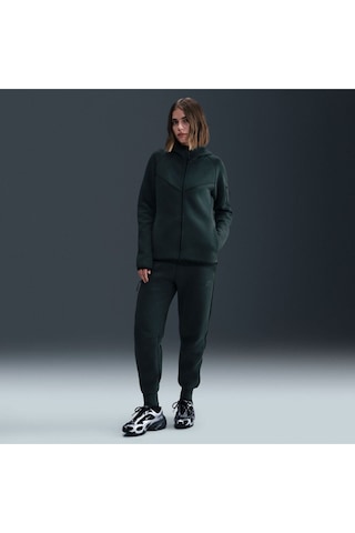 Kadın Sweatshirt Tech Fleece Windrunner Hoodie Kadın Kapüşonlu Sweatshirt Koyudarkyeşil