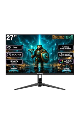 Bronzturq 27" 200hz 1 Ms Dp + Hdmı Fhd Kavisli Monitör Btq270fhd-a3