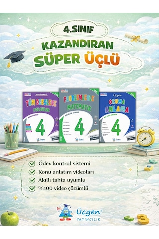 4. Sınıf Süper Üçlü - Kazandıran Kitaplar