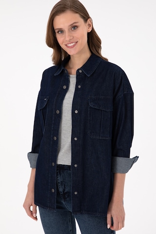U.s. Polo Assn. Kadın Mavi Gömlek Jean 50291123-dn0022 Çok Renkli