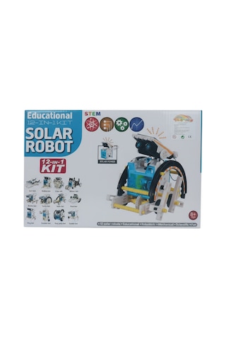 12-in-1 Güneş Enerjili Robot Seti